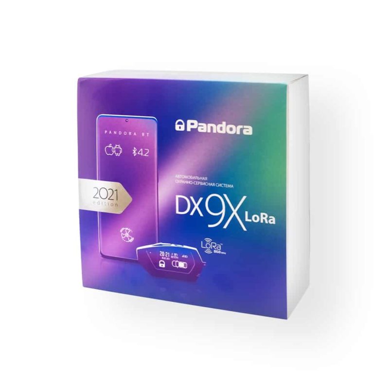 Автосигнализация Pandora DX-9X LoRa, автозапуск, Турботаймер, SLAVE, Bluetooth, D-027, iOS и Android, смартфон, LoRa Hi Speed